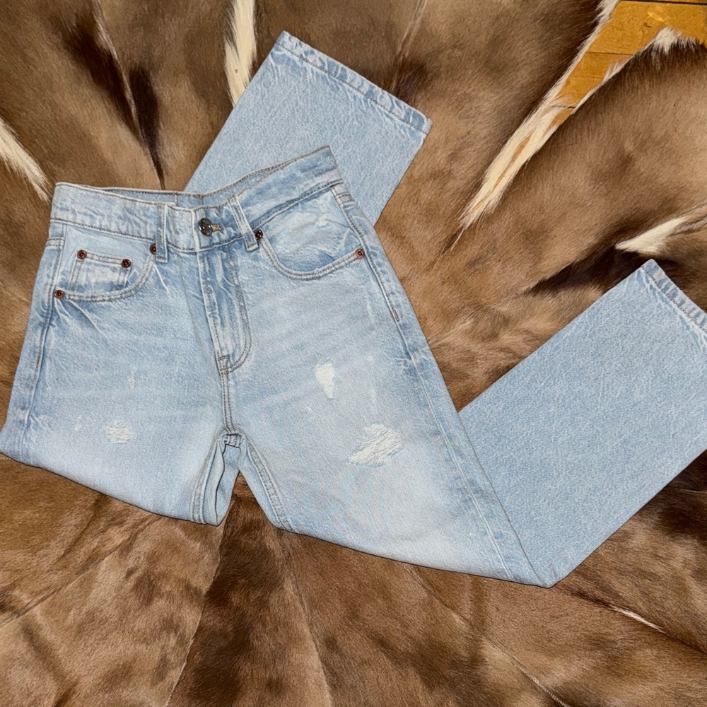 Light Blue Distressed Jeans